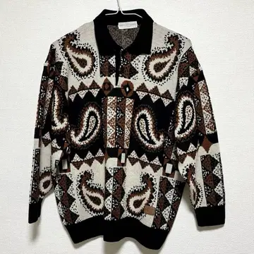 새상품급 밀라 쇤 니트 페이즐리 무늬 빈티지 이탈리아제