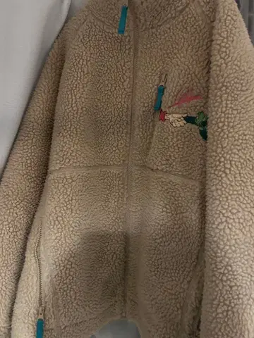 left Alone 플리스 자켓 M 사이즈 베이지