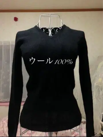 울 100% 긴팔 니트 스웨터