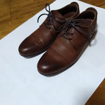 새상품급 ARGIS/알지스 91102 가죽 신발 다크 브라운 40