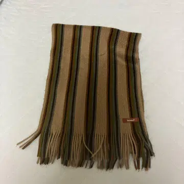 brunelli 베이지 스트라이프 머플러