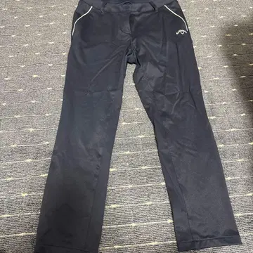 Callaway 블랙 팬츠 지퍼 포켓 부착