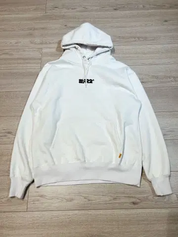품절 모델 FR2 자수 로고 후드티 XL 화이트
