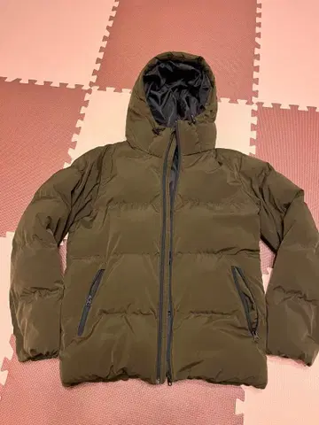 지유 다운 카키 M