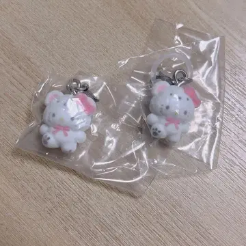 산리오 메지루시 액세서리 복슬복슬 스노우 키티