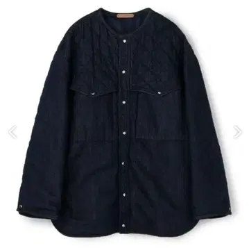 GALERIE VIE 셀비치 데님 퀼팅 블루종