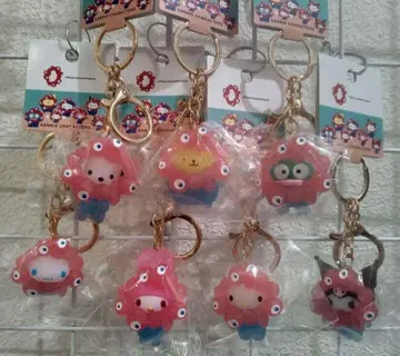 [컴플리트] 산리오 미야쿠미야쿠 변신 마스코트 클리어 7종 세트