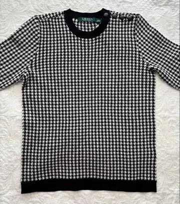 택 포함 미사용 새상품 로렌 LAUREN 긴팔 스웨터 상의 S