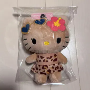 헬로키티 일광화상 키티 레오파드 무늬 마스코트 참 산리오 아베일