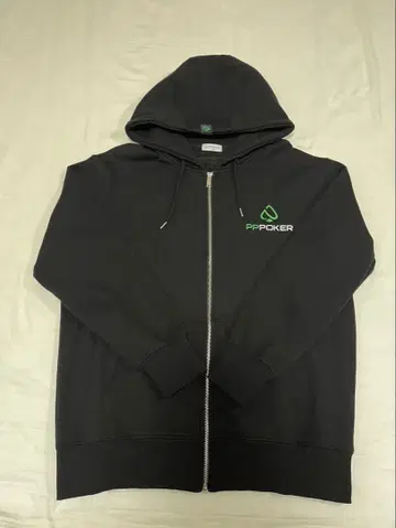 PPPOKER 블랙 후드티 XL