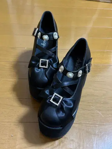 Ank Rouge 펌프스 비쥬 리본