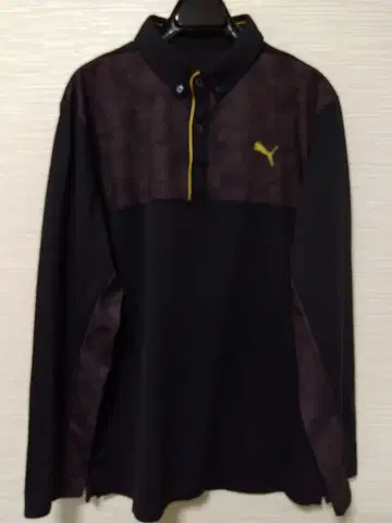 PUMA 피케 셔츠 XL 블랙/다크 브라운