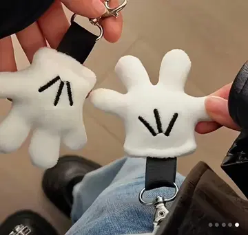 미키마우스 손 모양 키링 2개 1세트