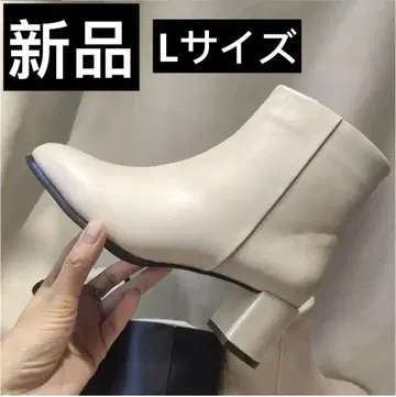 미사용 niko and - 베이지 힐 포함 숏부츠