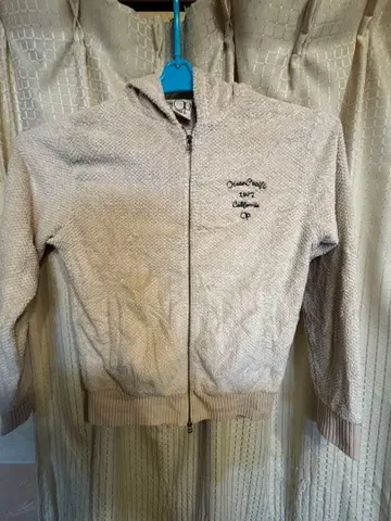 OP 선웨어 베이지 집업 후드티