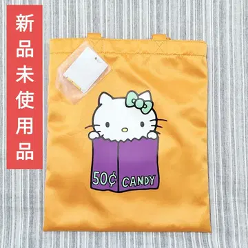 새상품 헬로키티전 2024 도쿄전 선행 발매 컬러 토트백 오렌지