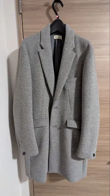 FACTOTUM 라이트 그레이 체스터 코트