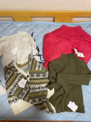 GRL 니트 스웨터 4종 세트