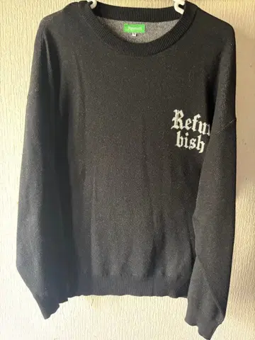 Refurbish CASINO CLUB 블랙 니트 M