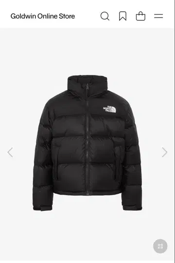 THE NORTH FACE 숏 기장 블랙 다운 자켓 M 사이즈
