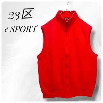 23SPORT 레드 슬리브리스 베스트 사이즈 2