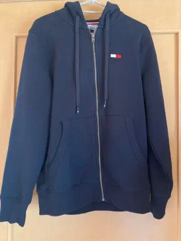 TOMMY HILFIGER 네이비 풀 집업 후드티