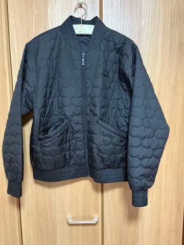 PUMA 퀼팅 봄버 자켓 블랙 사이즈 M