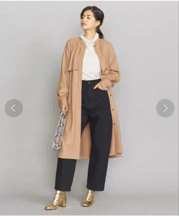 BY 울 저지 롱 셔츠 코트