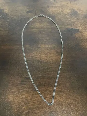 실버 체인 목걸이 50cm