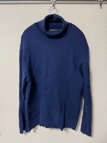 STUDIOUS CITY 니트 터틀넥 타이트 블루