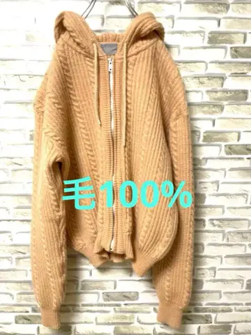 여성용 울 100% 두꺼운 원단 니트 가디건