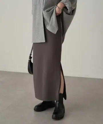 LOUNGEDRESS 분또 ZIP 타이트 스커트