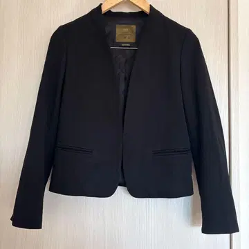 이네드 블랙 테일러드 자켓 노카라 자켓 7호