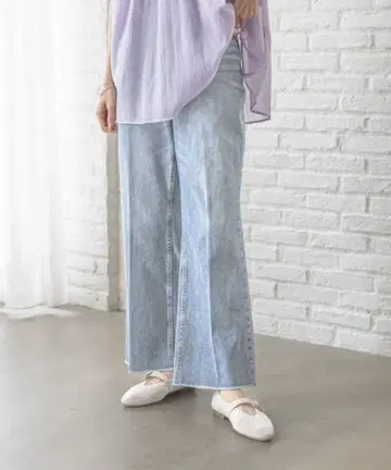 글로벌 워크 GOOD 데님 플레어 팬츠 XL