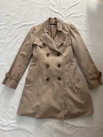 INGNI 베이지 더블 브레스트 트렌치코트