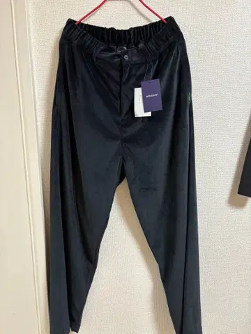 새상품 APPLEBUM 블랙 플리스 팬츠