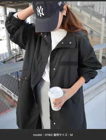 블랙 모즈 코트 M 사이즈