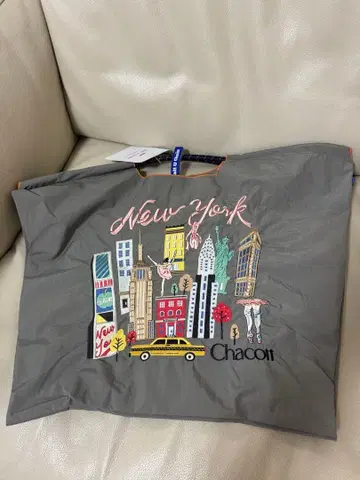 새상품 Chacott 뉴욕 자수 에코백