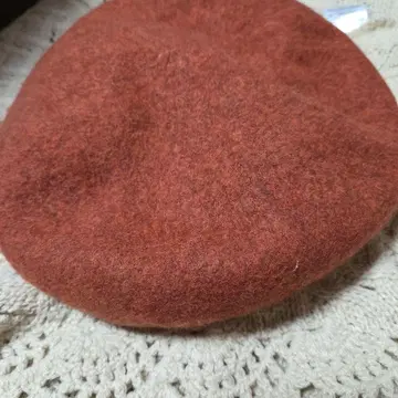 사만사 모스모스 멜란지 바스크 베레모 오렌지