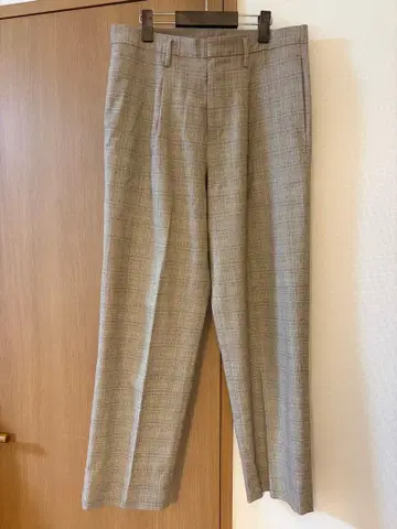 OGUZ 체크 무늬 슬랙스 그레이 계열