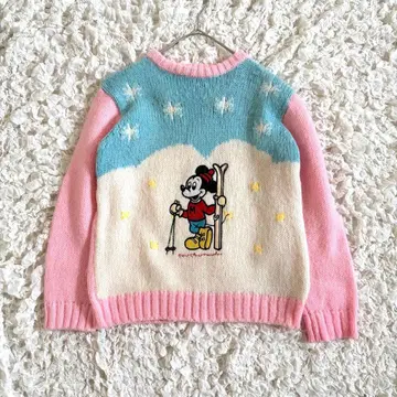 70s 80s 월트 디즈니 프로덕션 미키 니트