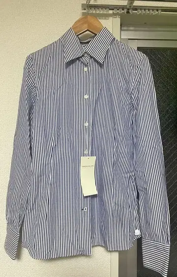 TOMORROWLAND 블루 화이트 스트라이프 긴팔 셔츠 택 포함 새상품