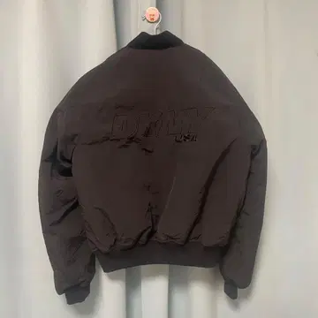 DKNY 블랙 MA-1 플라이트 자켓