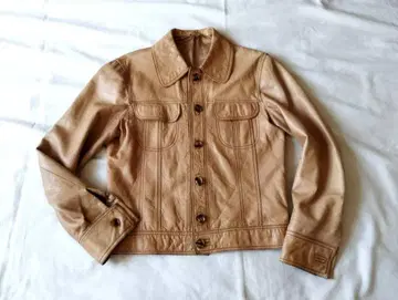 이탈리아제 Florence 양가죽 가죽 자켓 46 짧은 기장