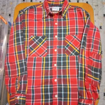 BIG MAC 플란넬 셔츠, 다가오는 계절에 최적이며 하자품입니다.