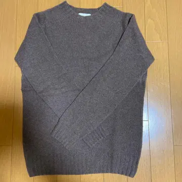 모리스 앤 선즈 스코틀랜드 울 크루넥 스웨터 모카 36