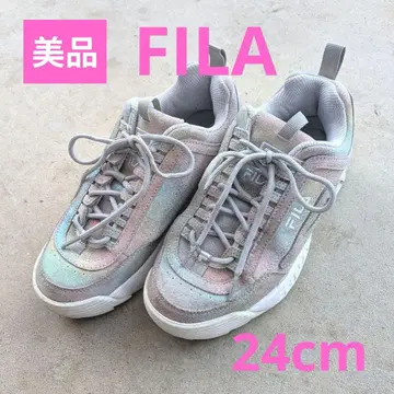 [ FILA ] 디스럽터 2 프리즘 스웨이드 스니커즈 24cm