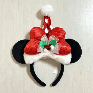 디즈니랜드 디즈니씨 크리스마스 머리띠 미니 산타