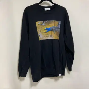 부티크 오디너리 로고 쭈리 맨투맨 코튼 100