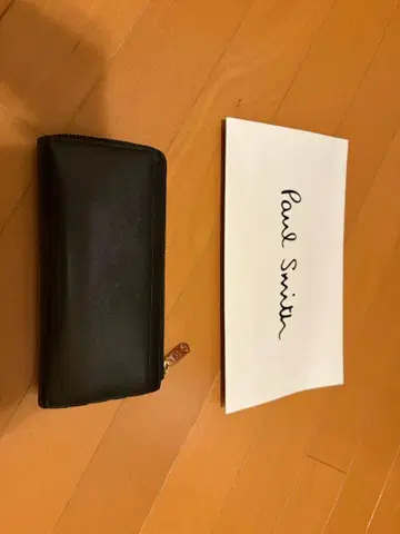 폴 스미스 블랙 가죽 장지갑